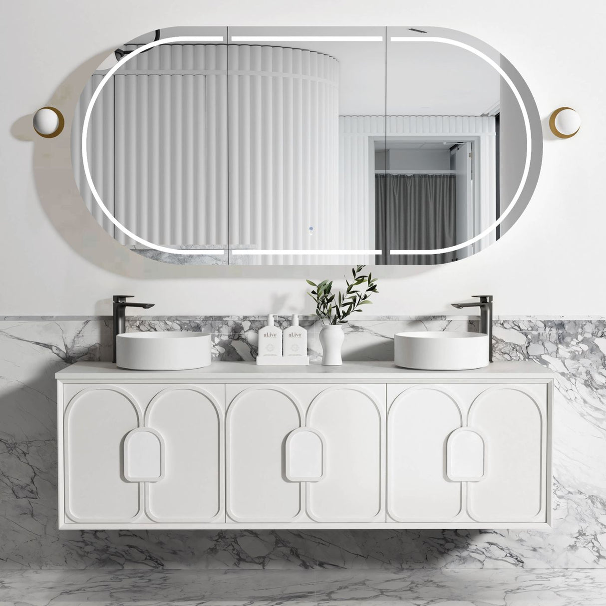 BALMORAL Mark II Wall Hung Vanity Matte White (All Sizes)