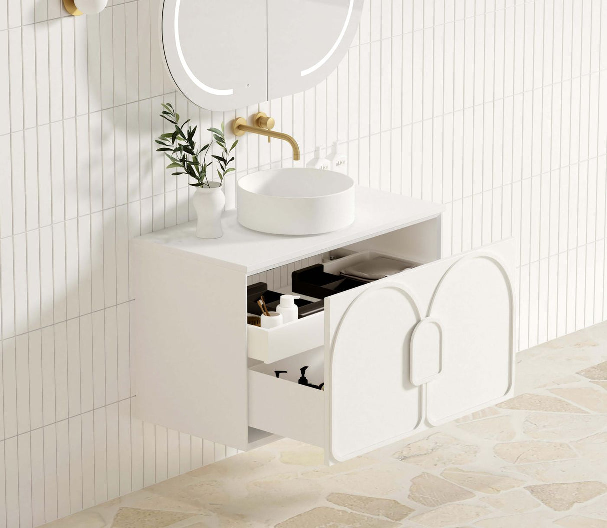 BALMORAL Mark II Wall Hung Vanity Matte White 