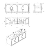 BALMORAL Mark II Wall Hung Vanity Woodland Oak