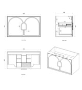 BALMORAL Mark II Wall Hung Vanity Woodland Oak