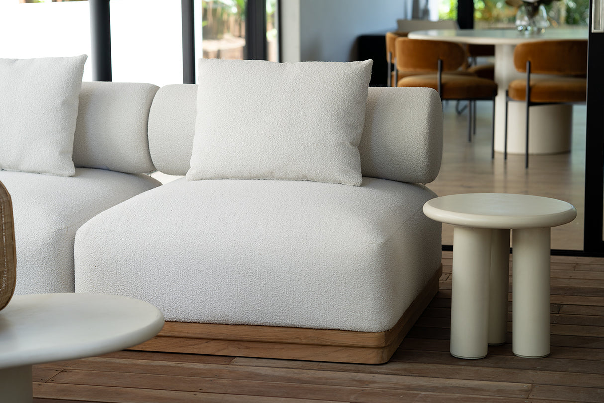 Santiago Grade Teak Outdoor Ottoman/ Corner Sofa