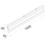 BANDA: LED Tri-CCT Rectangular with Frosted Diffuser Wall Lights IP65