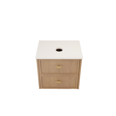 Riva Banff Wall Hung Vanity Coastal Oak (All Sizes)