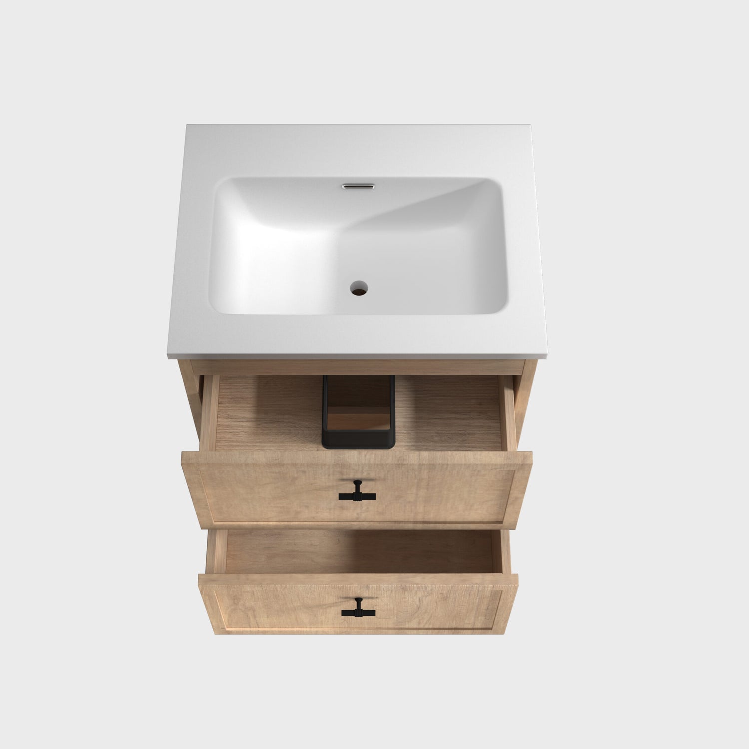 Riva Banff Wall Hung Vanity Coastal Oak (All Sizes)