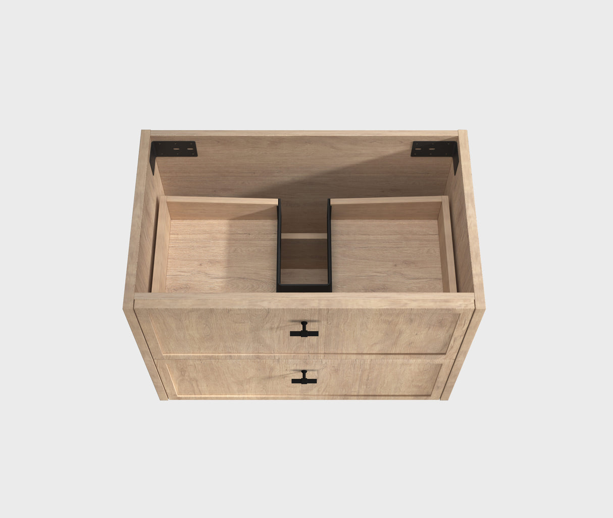 Riva Banff Wall Hung Vanity Coastal Oak (All Sizes)