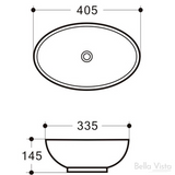 Gemini Basin (405 x 335mm) (White)- Clearance