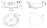 Kalos undermount sink 400 x 400 x 155mm