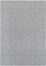 Basalt Grey Wool Blend Textured Rug - GREY