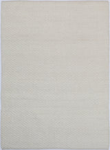 Basalt Ivory Wool Blend Textured Rug -  IVOR