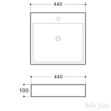 Louise Basin 440 x 440mm- Clearance