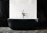 SAPPHIRE BLACK Freestanding Bathtub Overflow 1650mm