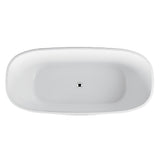 SAPPHIRE BLACK Freestanding Bathtub Overflow 1650mm