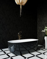 SAPPHIRE BLACK Freestanding Bathtub Overflow 1650mm