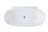 PALERMO Freestanding Bathtub Overflow 1650mm/1750mm
