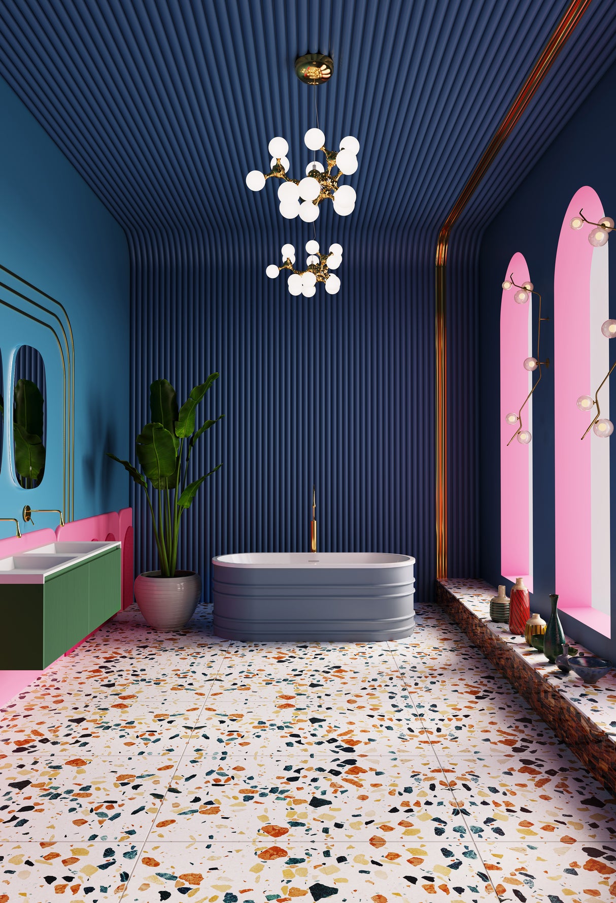 BUCCIANO Freestanding Bathtub Overflow 1675mm