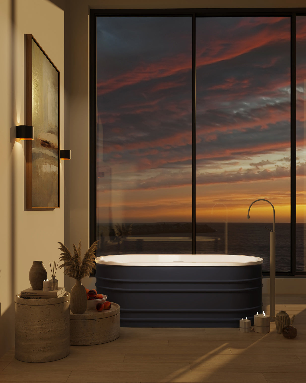 BUCCIANO Freestanding Bathtub Overflow 1675mm
