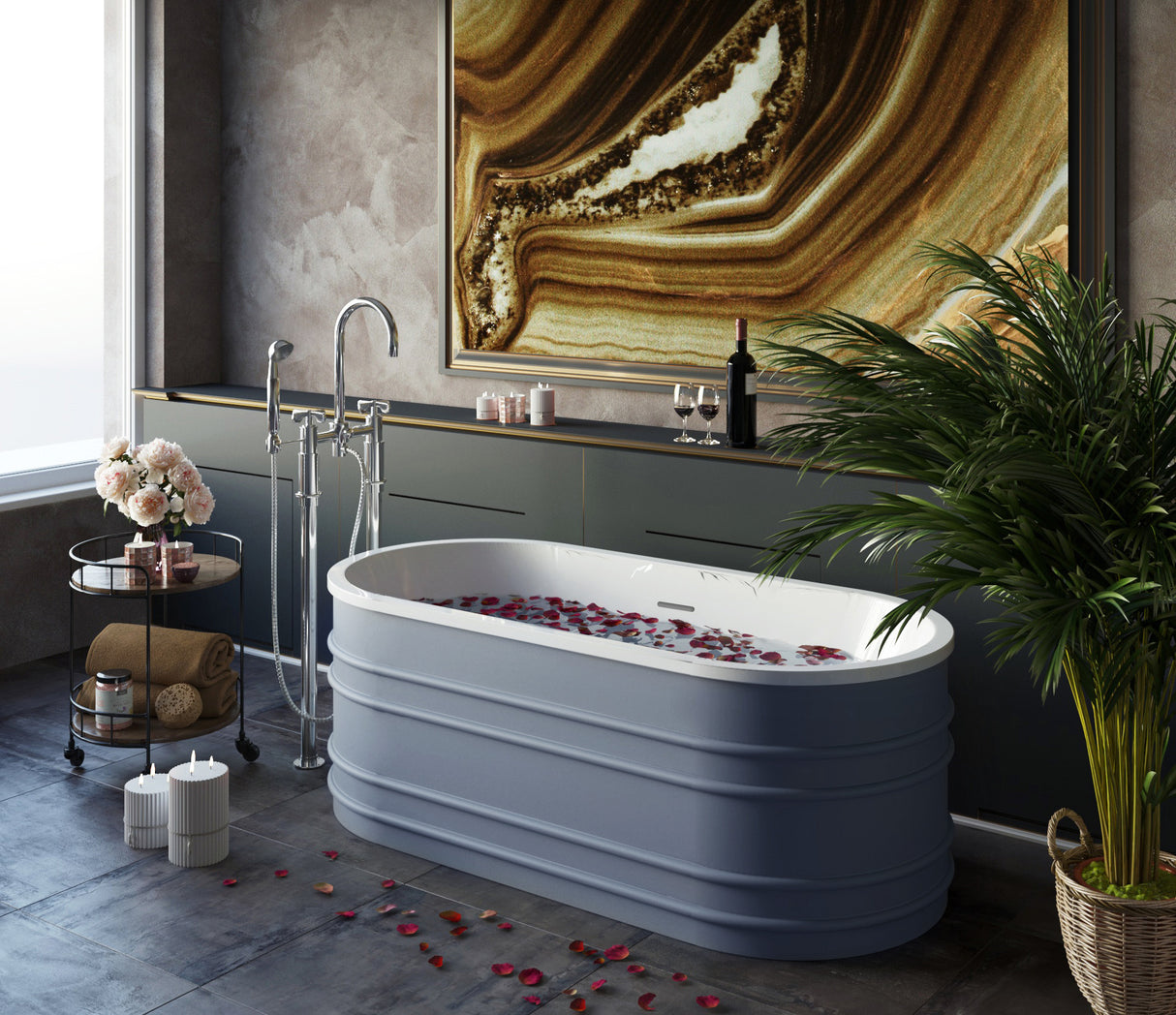 BUCCIANO Freestanding Bathtub Overflow 1675mm