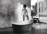 RITZ Freestanding Bathtub with Overflow (Matte Grey) (1700mm)