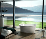 RITZ Freestanding Bathtub with Non-Overflow (Matte White) (1700mm)