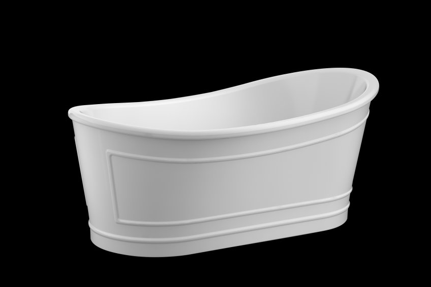 RITZ Freestanding Bathtub with Non-Overflow (Matte White) (1700mm)
