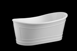 RITZ Freestanding Bathtub with Non-Overflow (Matte White) (1700mm)