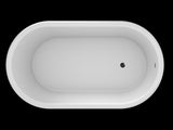 RITZ Freestanding Bathtub with Non-Overflow (Matte White) (1700mm)