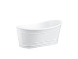 RITZ Freestanding Bathtub with Non-Overflow (Matte White) (1700mm)
