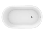 RITZ Freestanding Bathtub with Non-Overflow (Matte White) (1700mm)