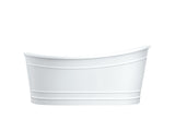RITZ Freestanding Bathtub with Non-Overflow (Matte White) (1700mm)