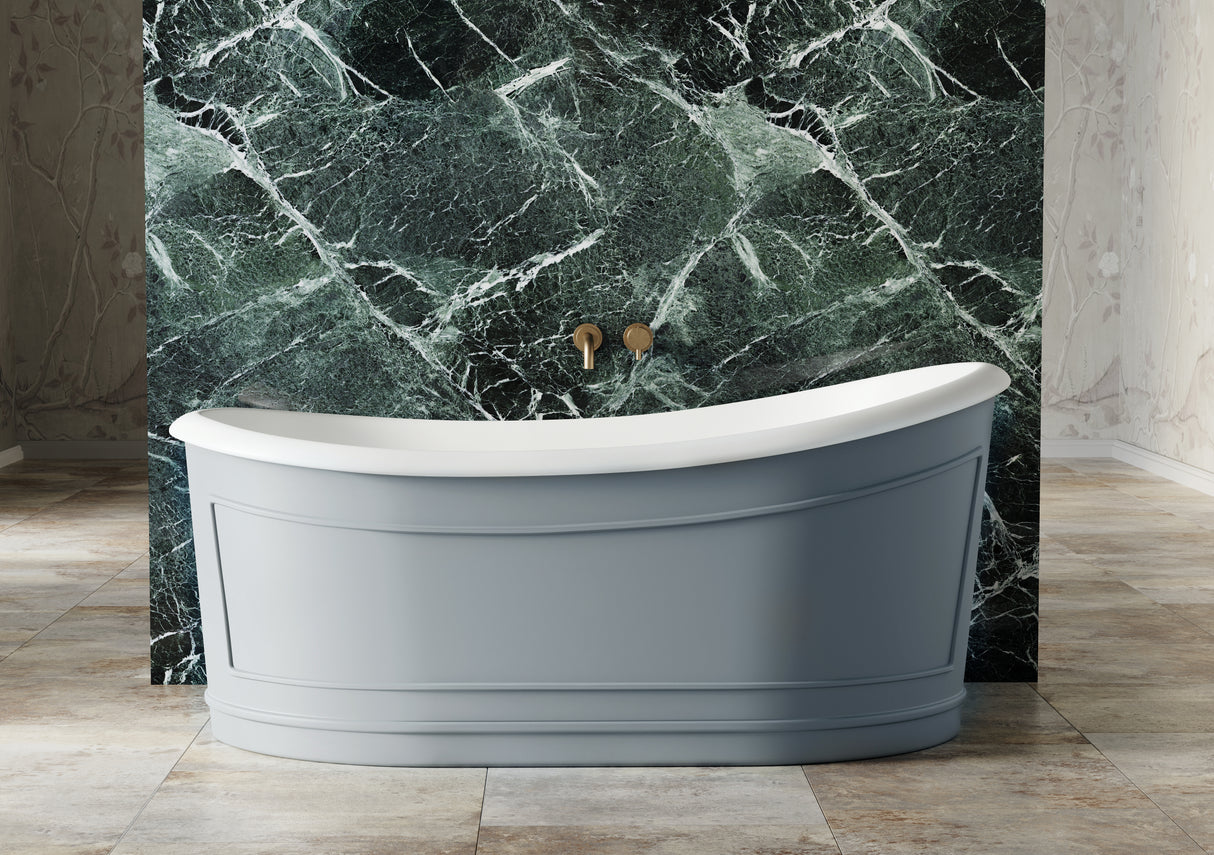 RITZ Freestanding Bathtub with Overflow (Matte Grey) (1700mm)