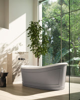 RITZ Freestanding Bathtub with Overflow (Matte Grey) (1700mm)