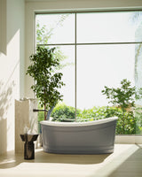 RITZ Freestanding Bathtub with Overflow (Matte Grey) (1700mm)