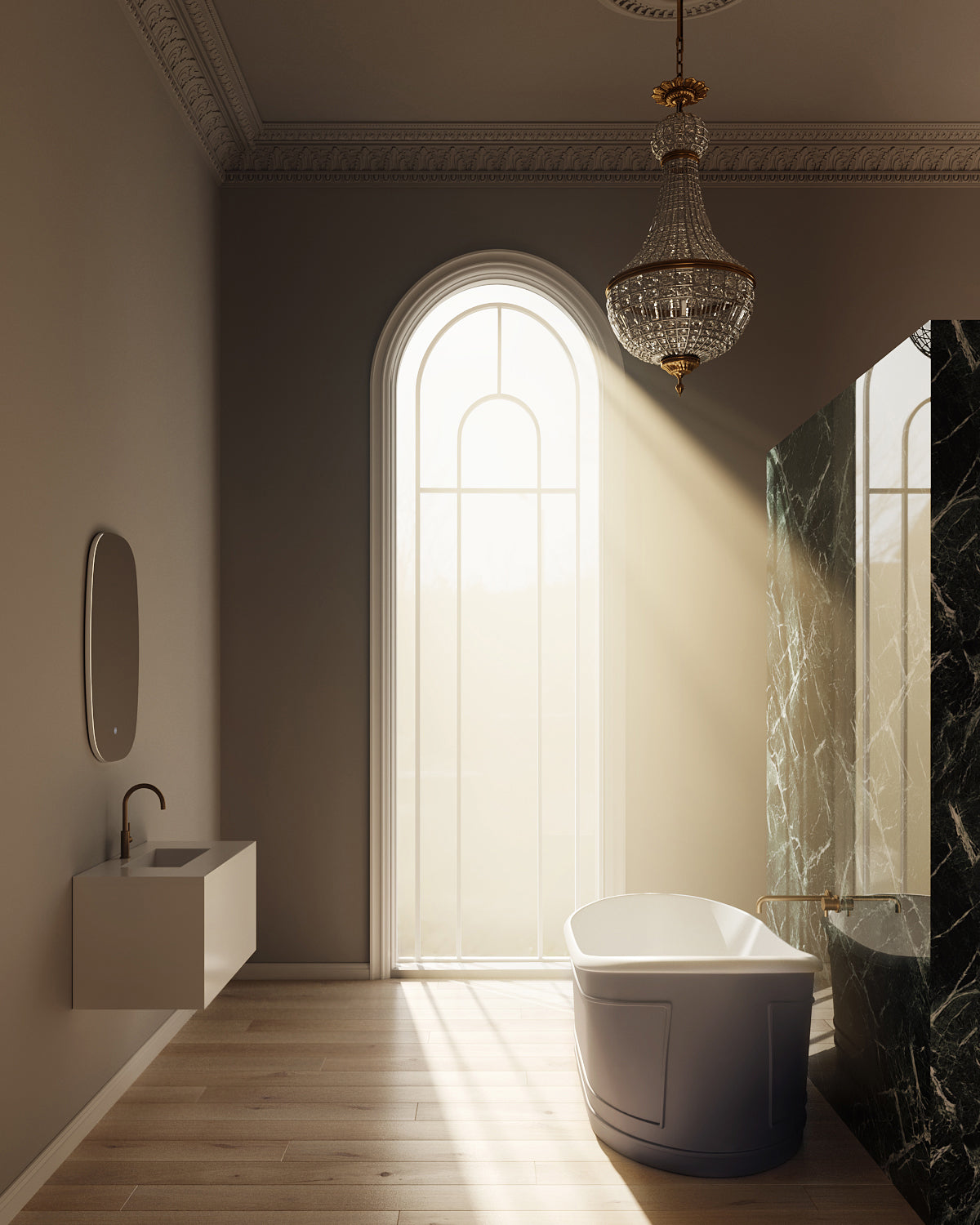 RITZ Freestanding Bathtub with Overflow (Matte Grey) (1700mm)