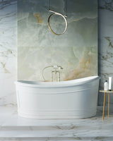 RITZ Freestanding Bathtub with Non-Overflow (Matte White) (1700mm)