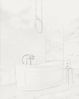 RITZ Freestanding Bathtub with Non-Overflow (Matte White) (1700mm)