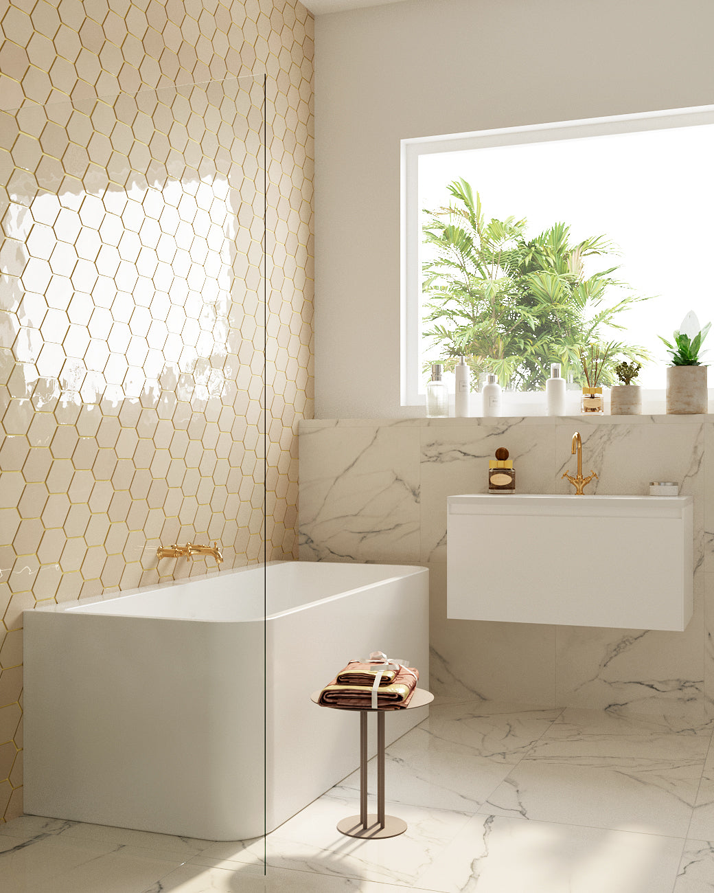 ALTO Back to Wall Bathtub Overflow 1700mm/1500mm