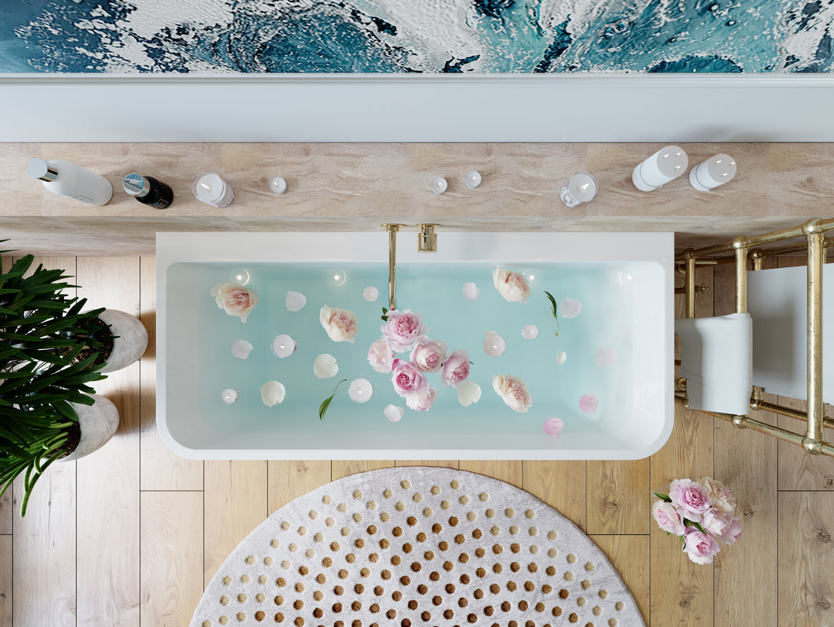 ALTO Back to Wall Bathtub Overflow 1700mm/1500mm