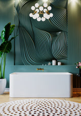 ALTO Back to Wall Bathtub Overflow 1700mm/1500mm