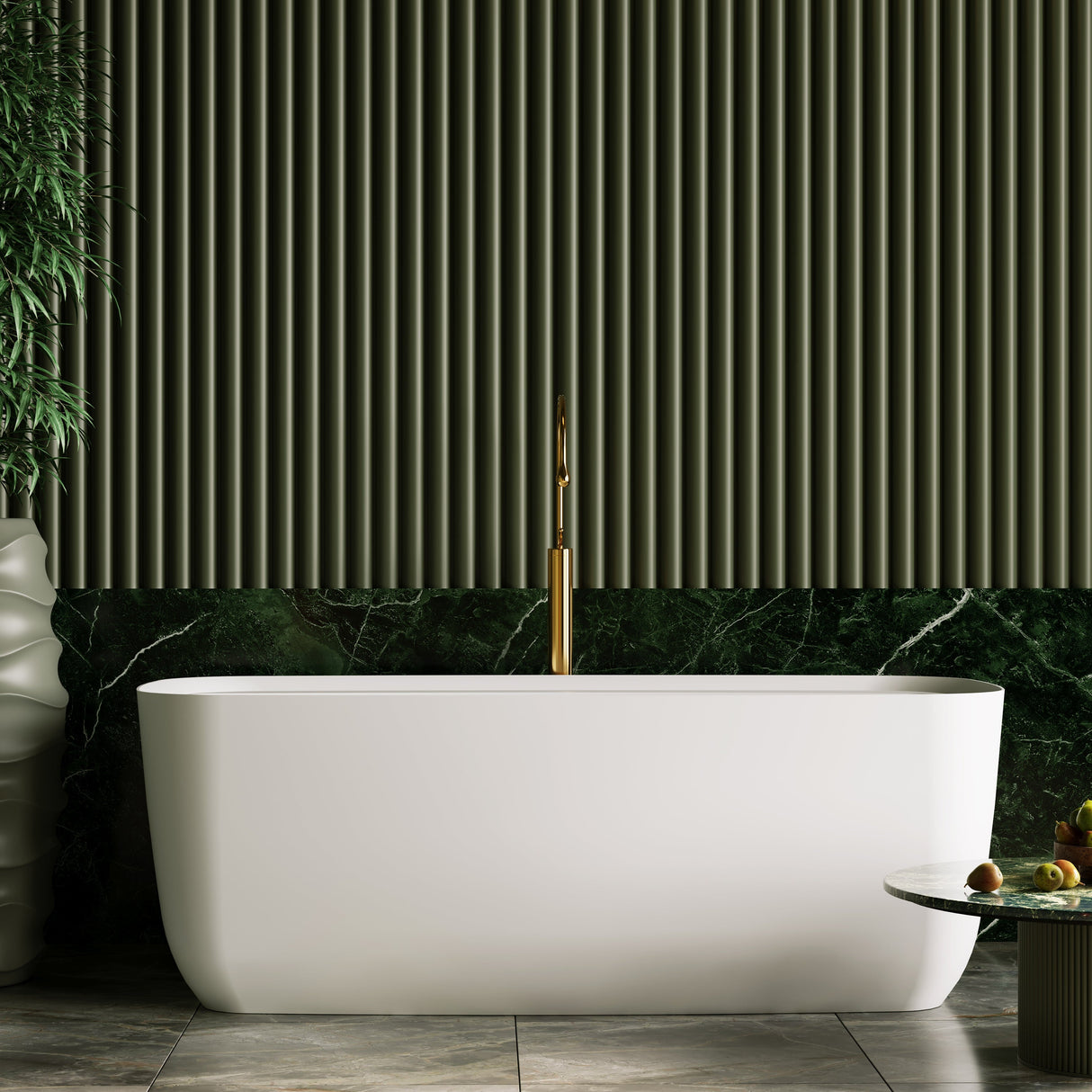 TERRICCIO Freestanding Bathtub Overflow 1700MM/1500MM