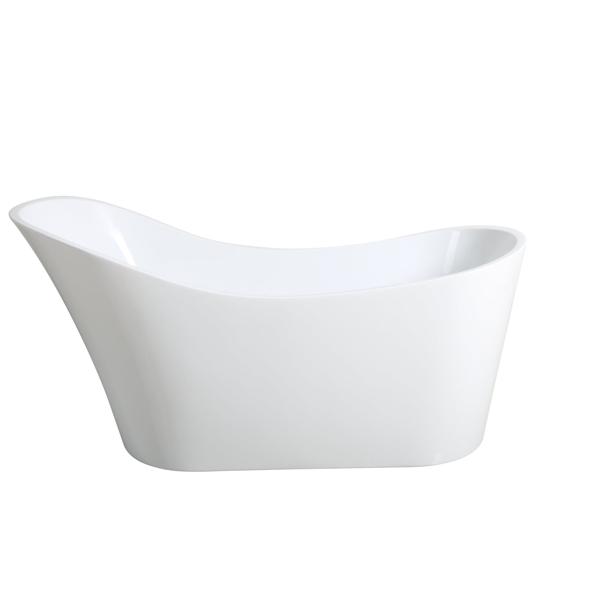 Bevel Freestanding Bathtub with Non-Overflow (Gloss White) (1400/1500/1700mm)-Clearance