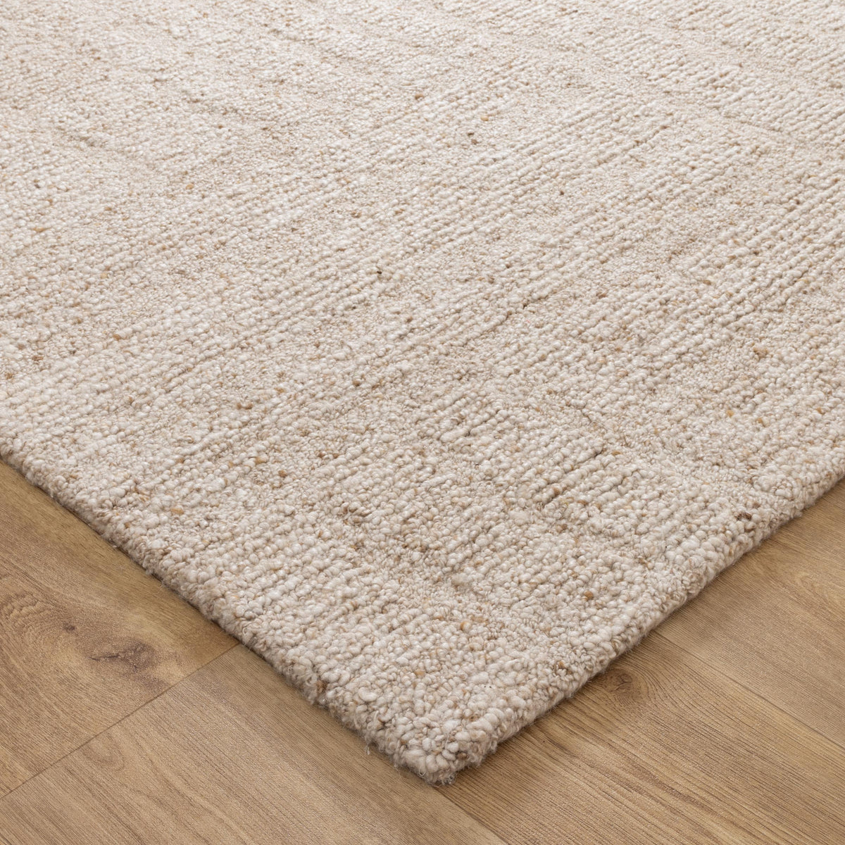 Seren Beige Modern Wool Rug