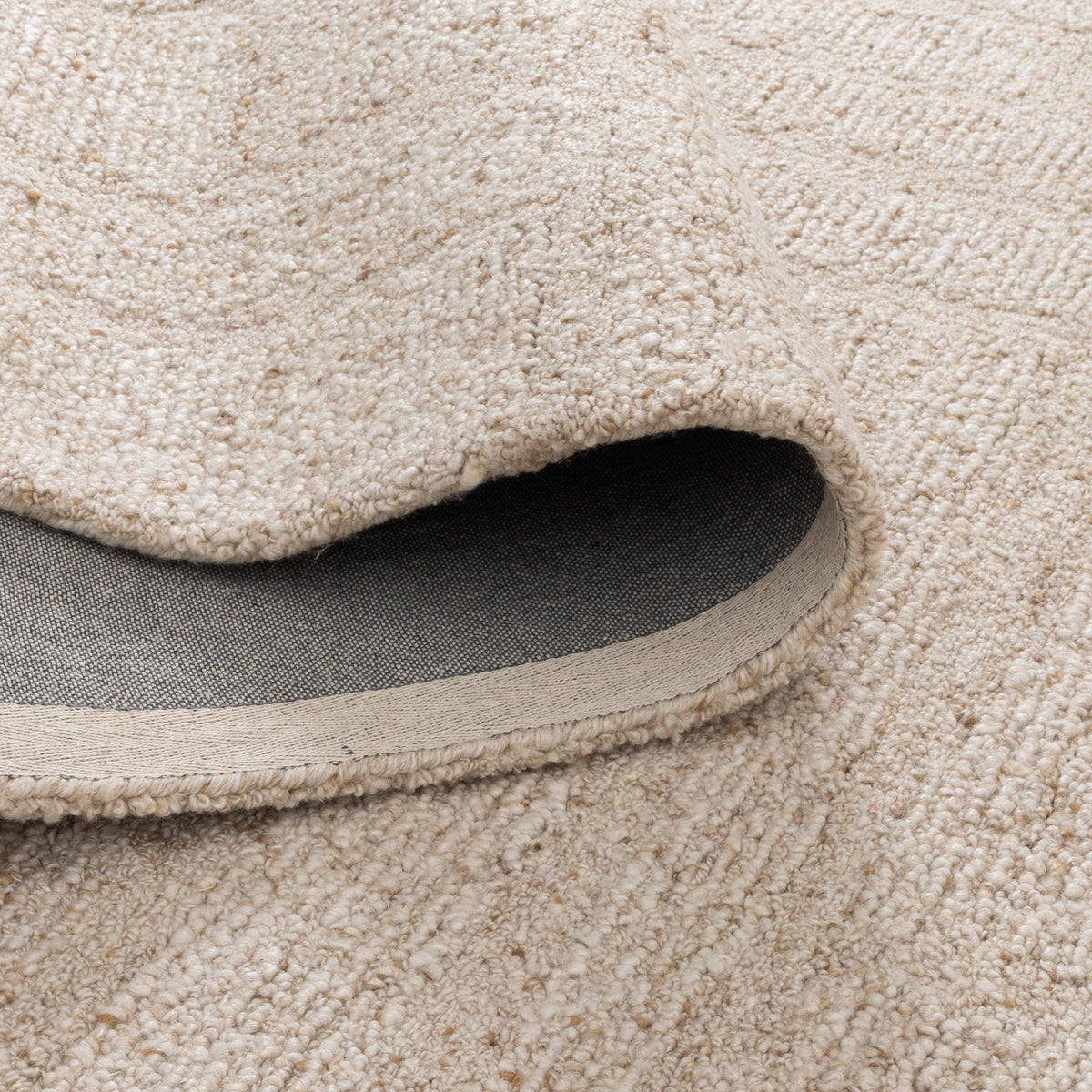 Seren Beige Modern Wool Rug