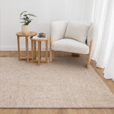 Seren Beige Modern Wool Rug