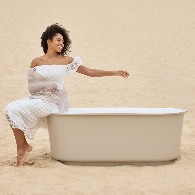 BERG Soft Sand Freestanding Bathtub Non-overflow 1500mm