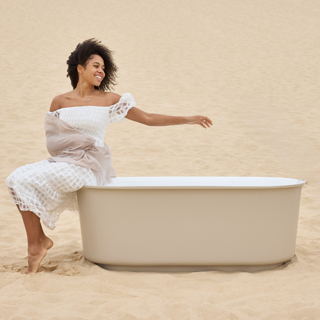 BERG Soft Sand Freestanding Bathtub Non-overflow 1500mm