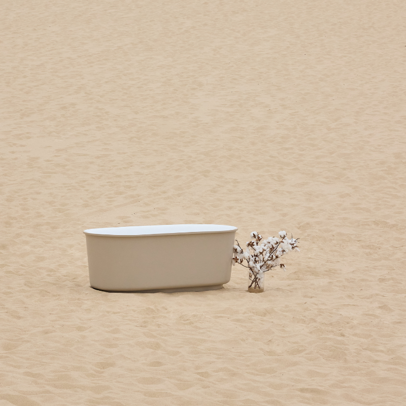 BERG Soft Sand Freestanding Bathtub Non-overflow 1500mm