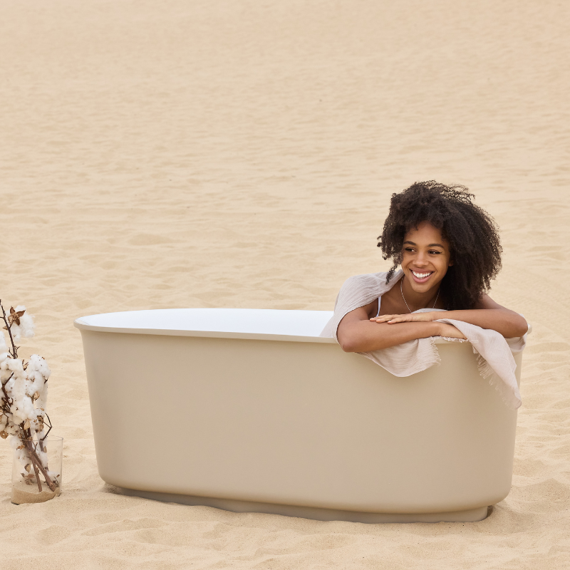 BERG Soft Sand Freestanding Bathtub Non-overflow 1500mm