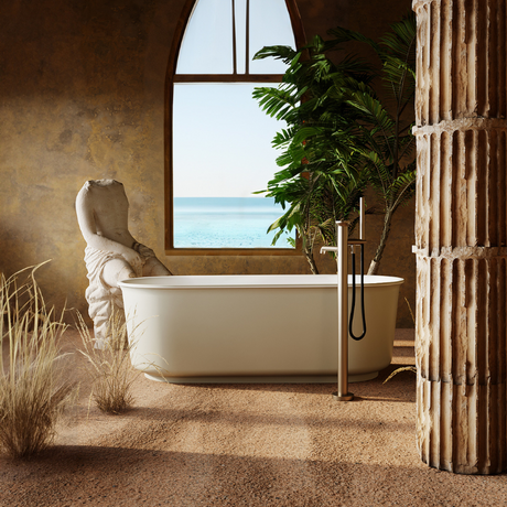 BERG Soft Sand Freestanding Bathtub Overflow (1500/ 1700mm)