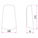 BESTRI: LED Tri-CCT Exterior Surface Mounted Cone Up/Down Wall Light IP65