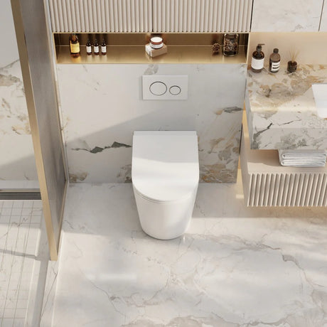 Berlin99 Wall Faced Floor Toilet Pan (Gloss White)